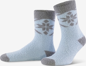 PJ Salvage Ankle Socks in Blue: front