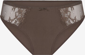 Slip di LingaDore in marrone: frontale