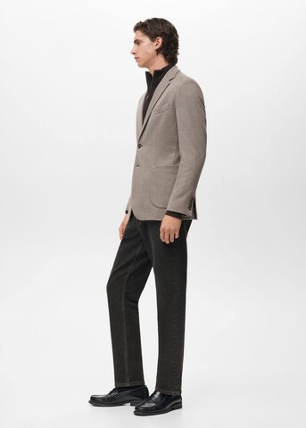 MANGO MAN Slim Fit Sakko 'Aneto' in Beige