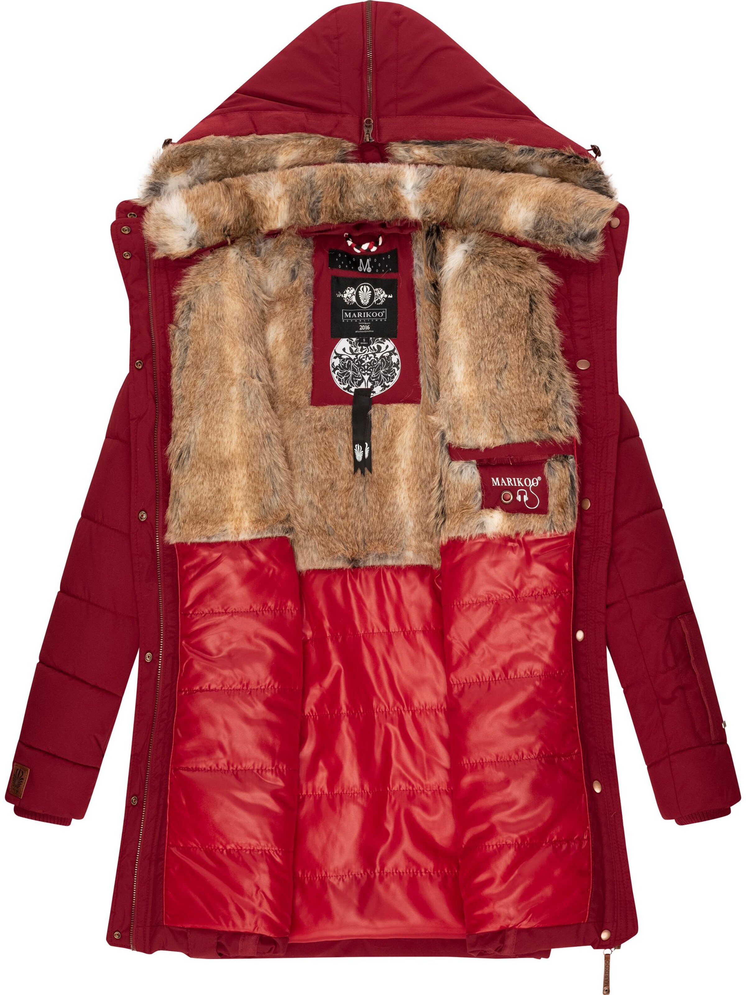 MARIKOO Winter coat in Red