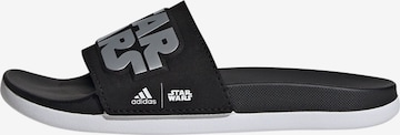 ADIDAS SPORTSWEAR - Sapato de praia/banho 'Adilette Star Wars' em preto: frente