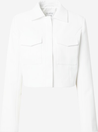 ABOUT YOU x Iconic by Tatiana Kucharova Veste mi-saison 'Mia' en blanc cassé, Vue avec produit