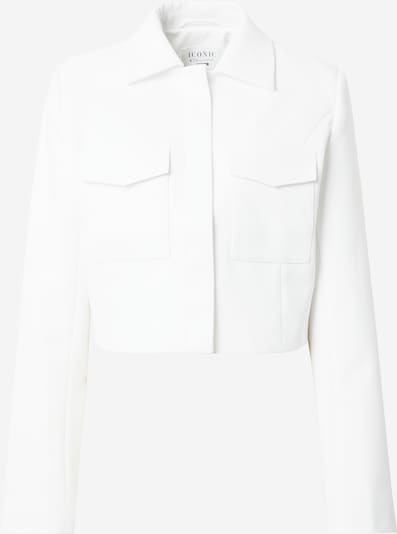 ABOUT YOU x Iconic by Tatiana Kucharova Veste mi-saison 'Mia' en blanc cassé, Vue avec produit