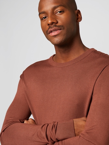 ABOUT YOU x Alvaro Soler Sweater 'Ian' in Brown