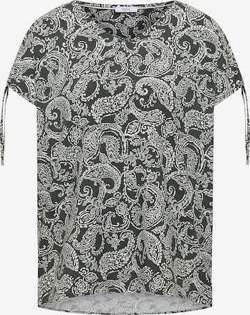 CECIL Blusenshirt mit gerafftem Detail in Grün: Vorderseite