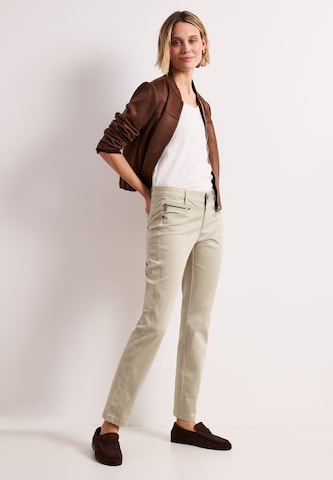 STREET ONE Slimfit Hose in Beige: Vorderseite