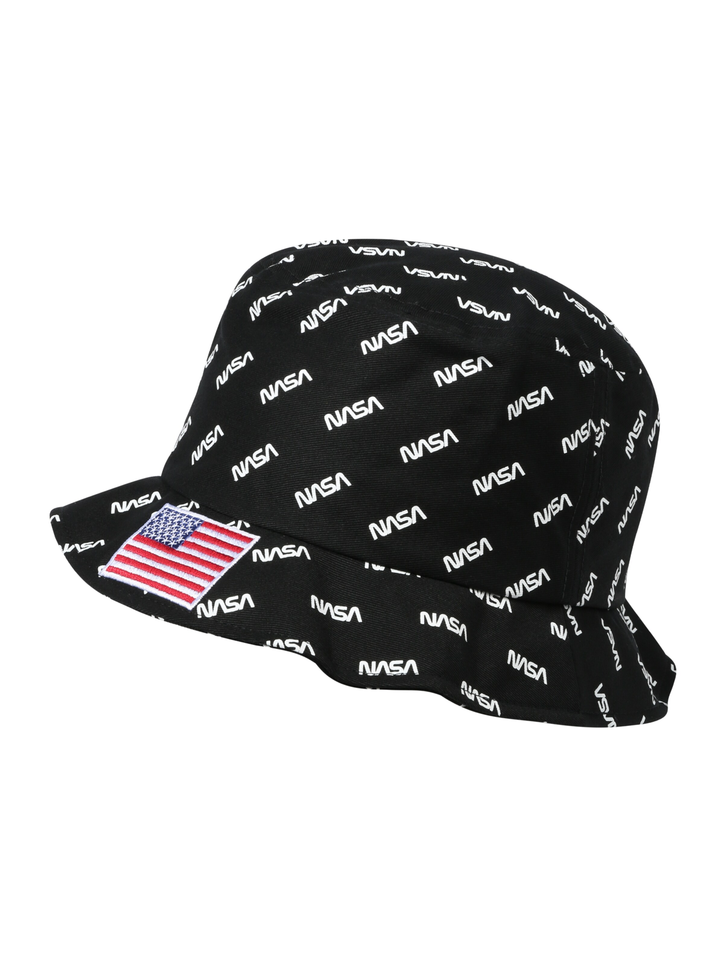 Cappello 'Nasa' di Mister Tee in nero: frontale
