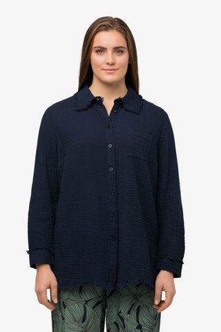 Ulla Popken Blouse in Blauw: voorkant