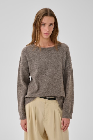My Essential Wardrobe Pullover 'Paloma Fine' in Braun: Vorderseite