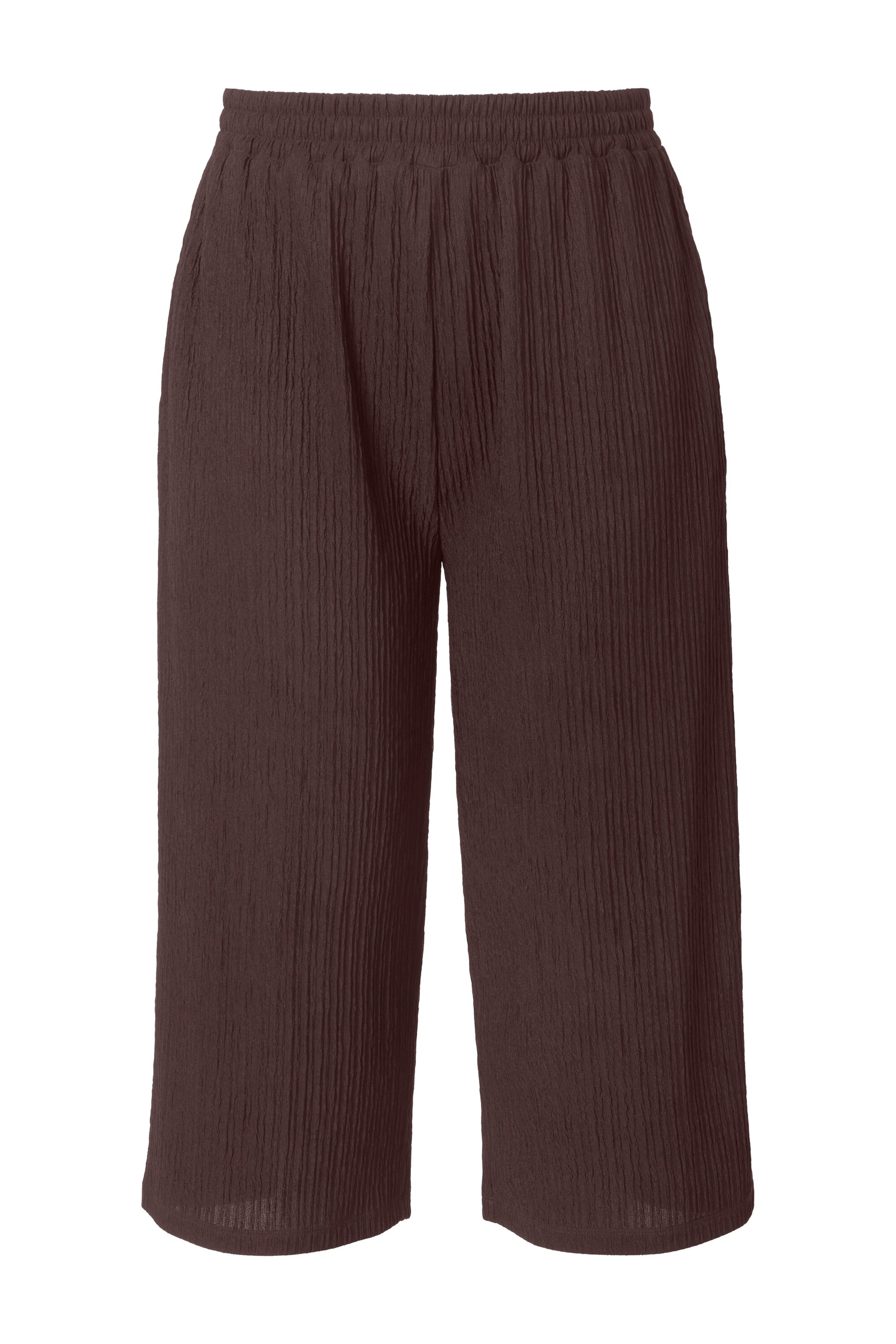 Studio Untold Trousers in Brown: front