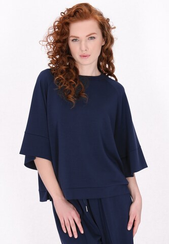 DreiMaster Klassik Sweatshirt 'Classic Look' in Blauw: voorkant