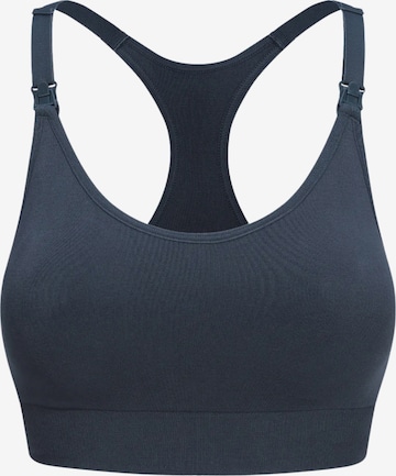 cfab (formerly creamy fabrics) BH 'Seamless Still-Bh mit Rückenstütze' in Grau: Vorderseite