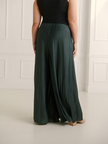 Guido Maria Kretschmer Curvy Wide leg Broek 'Samantha' in Grijs