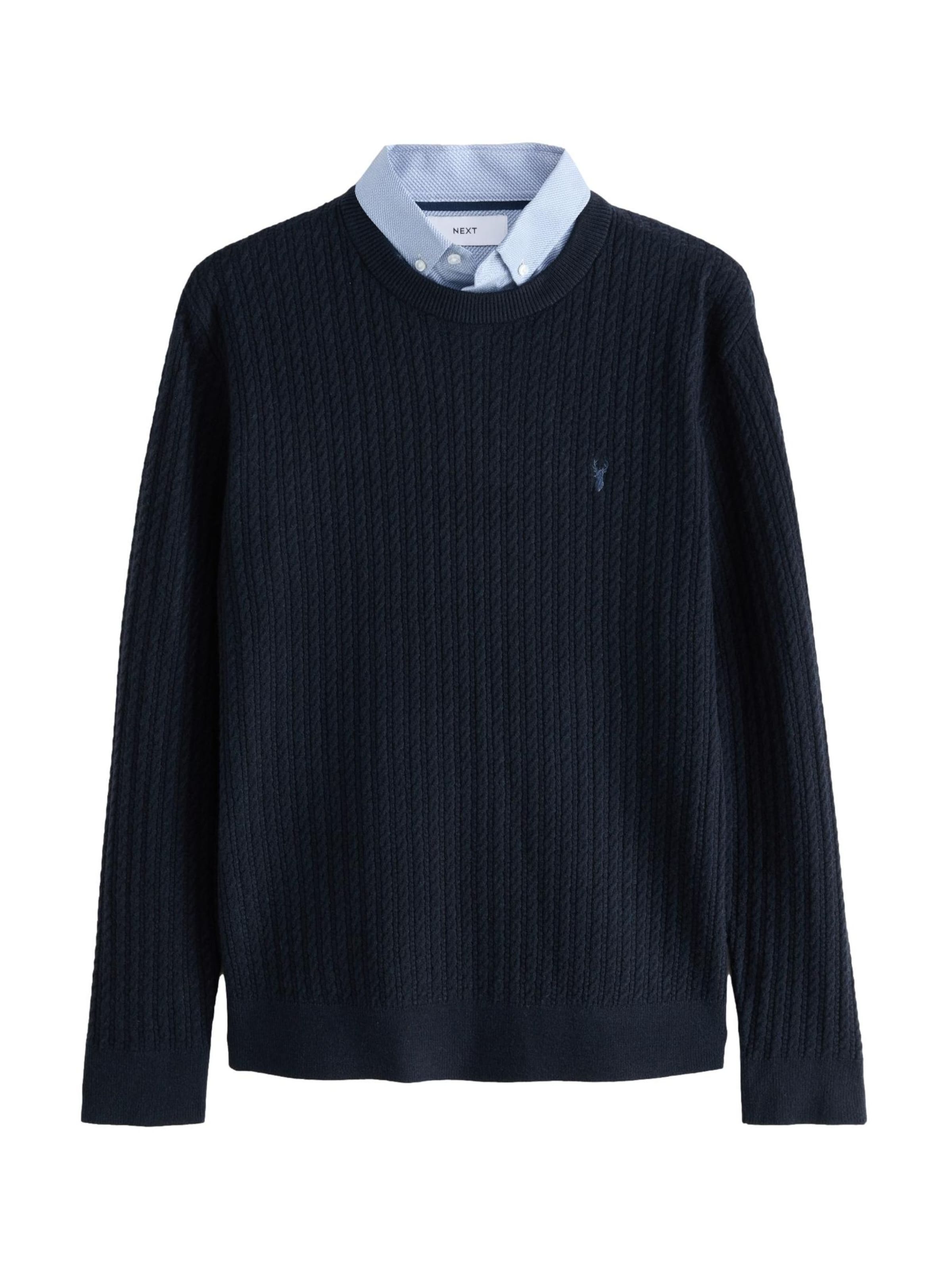 Pulover de la Next pe albastru: față