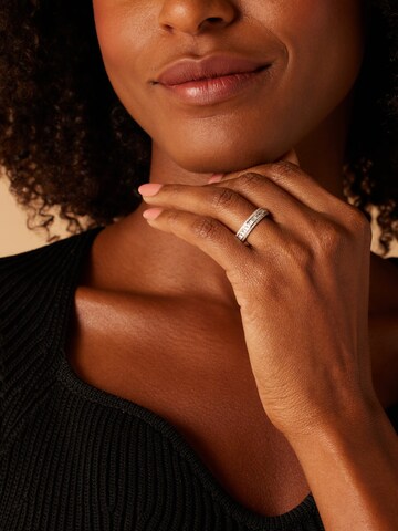 Lucardi Ring in Silver: front