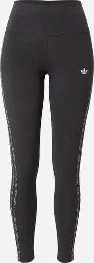 ADIDAS ORIGINALS Leggings 'Abstract Animal Print' en gris / noir / blanc, Vue avec produit