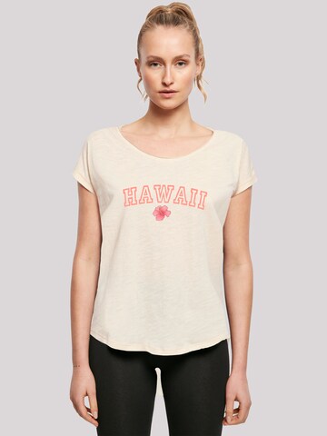 F4NT4STIC Shirt 'Hawaii' in Beige: voorkant