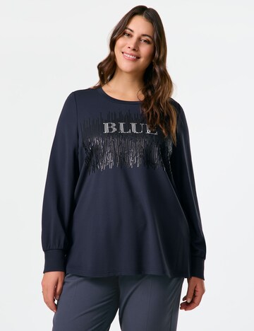 SAMOON Sweatshirt in Blau: Vorderseite