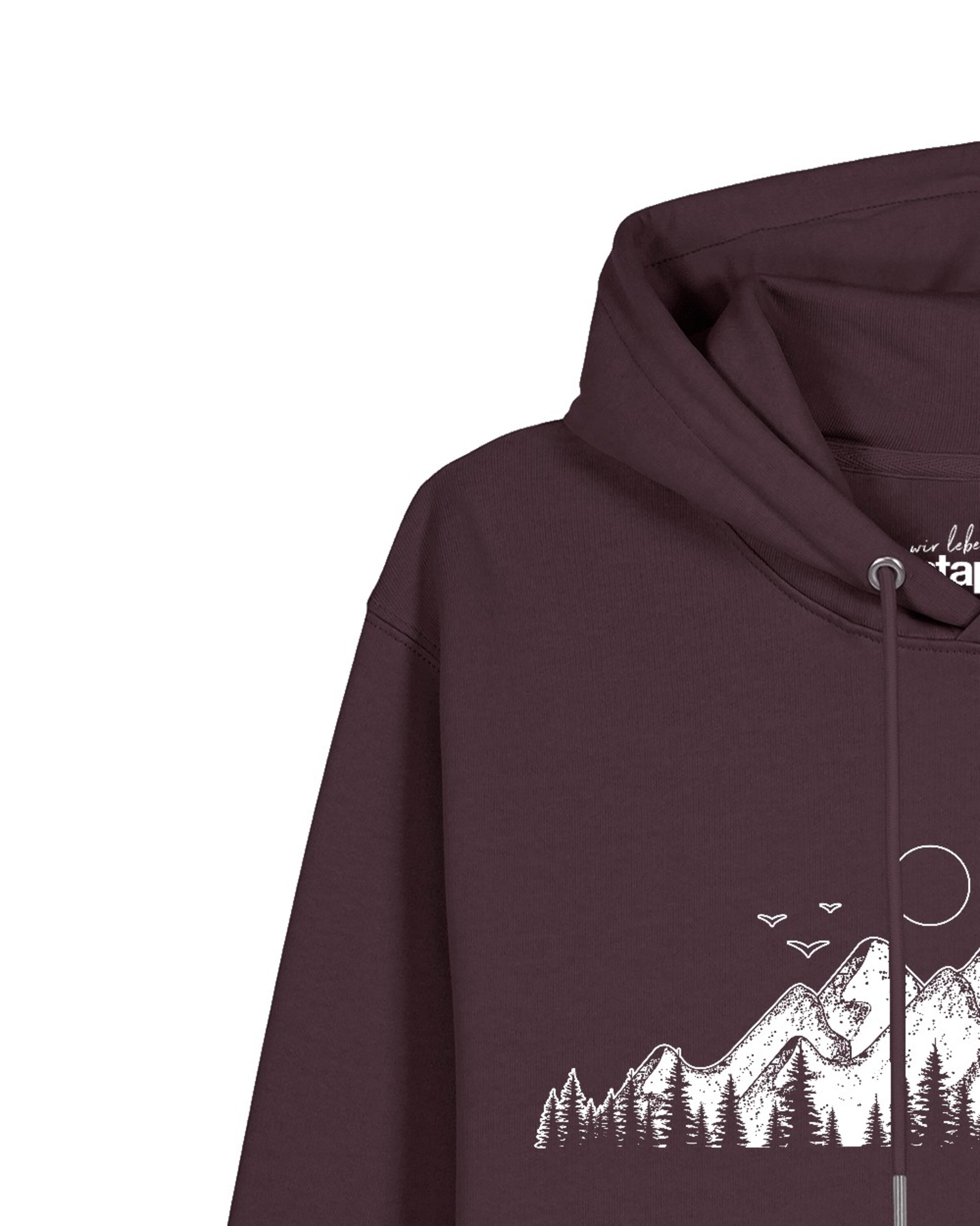 Felpa 'Mountains' di Watapparel in rosso