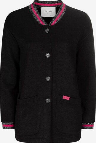 Nicowa Knit Cardigan 'Wacina' in Black: front