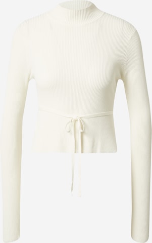 Nasty Gal Sweater in White: front