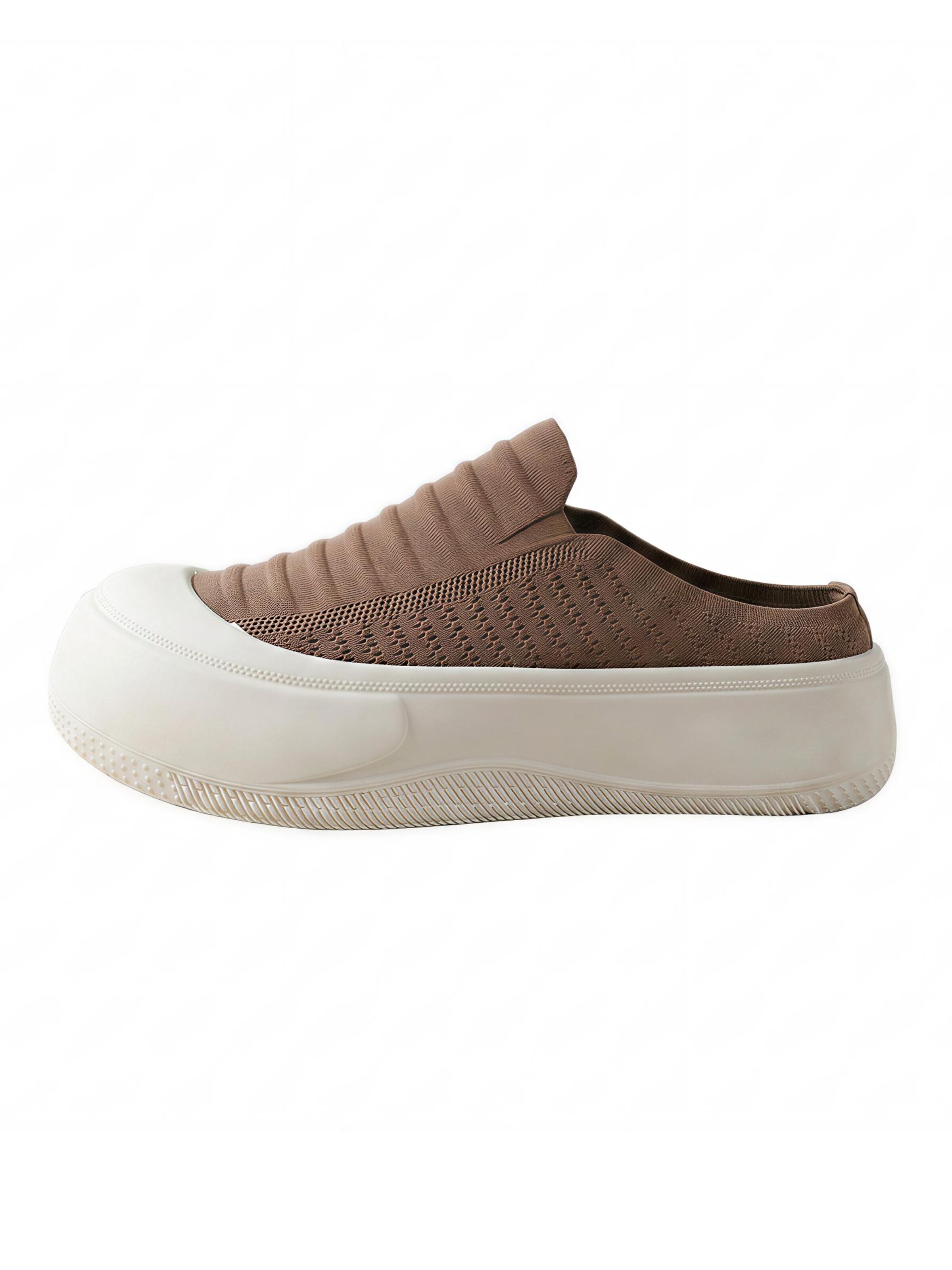 BONVERANO Mules 'Damen Mesh-Pantoletten mit Plateausohle' in 38 in Chocolate, Item view