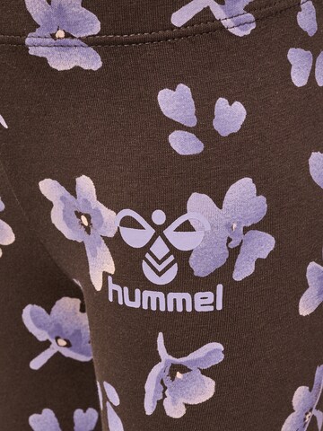 Coupe slim Leggings 'GUG' Hummel en marron