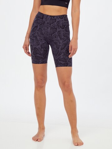 Hey Honey Skinny Sports trousers 'Biker' in Purple: front