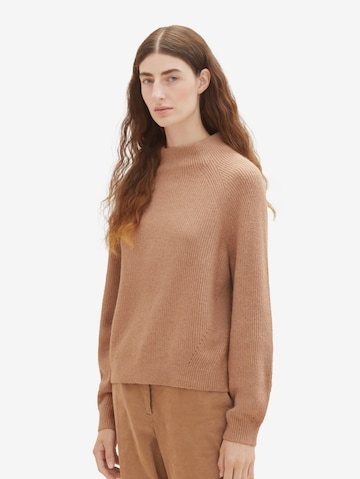 TOM TAILOR Sweater in Brown: front