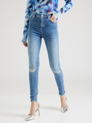 Slimfit Jeans de la KARL LAGERFELD JEANS pe albastru: față