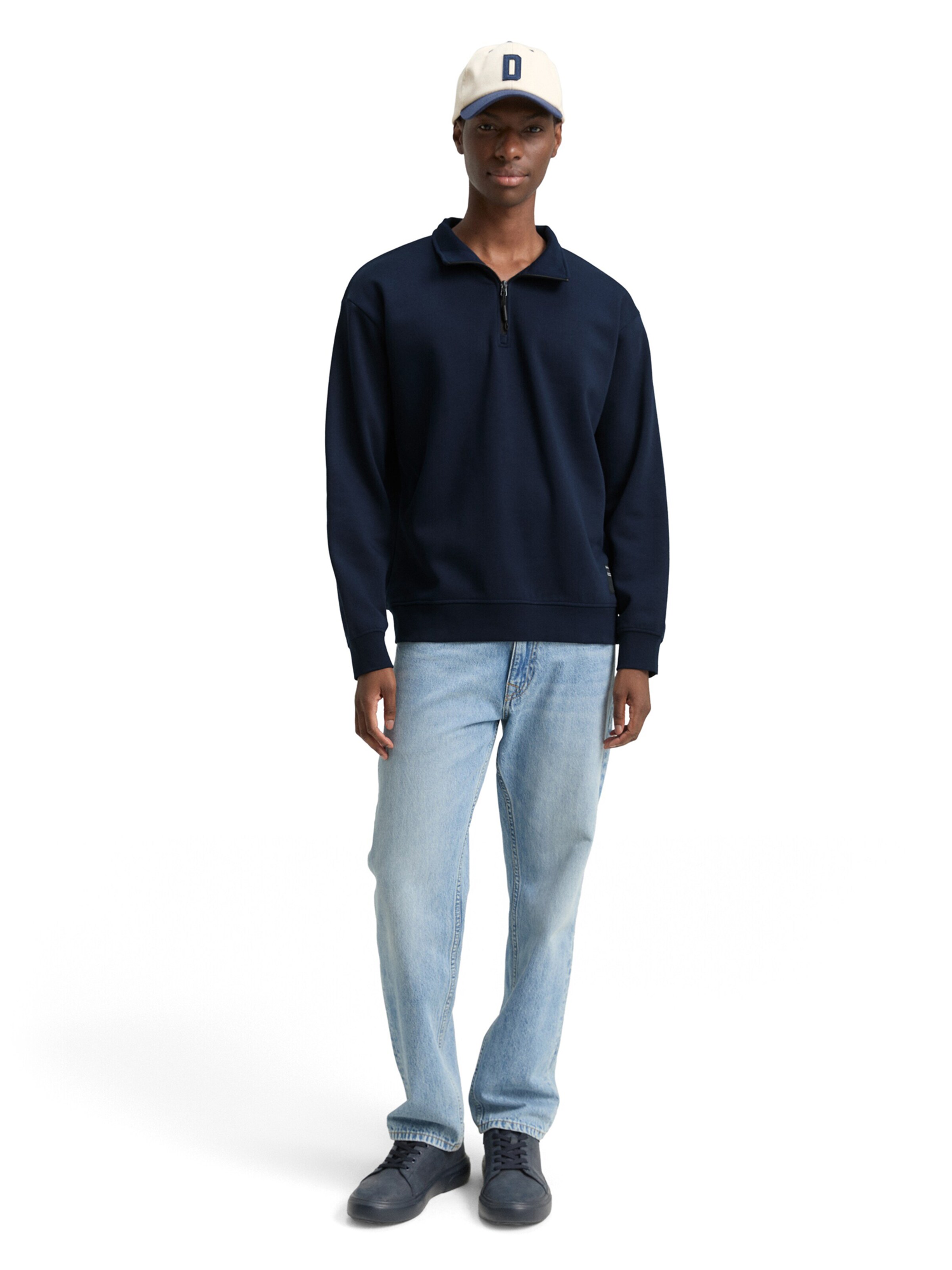 TOM TAILOR DENIM Sweatshirt in Blue