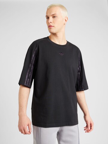 ADIDAS ORIGINALS Shirt in Black: front