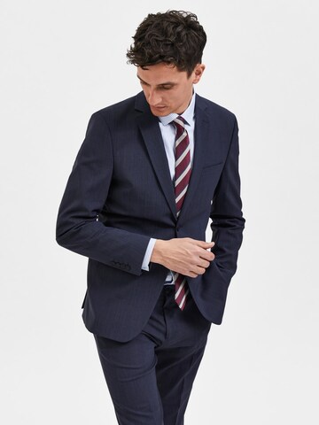 Coupe slim Veste de costume 'Elon' SELECTED en bleu