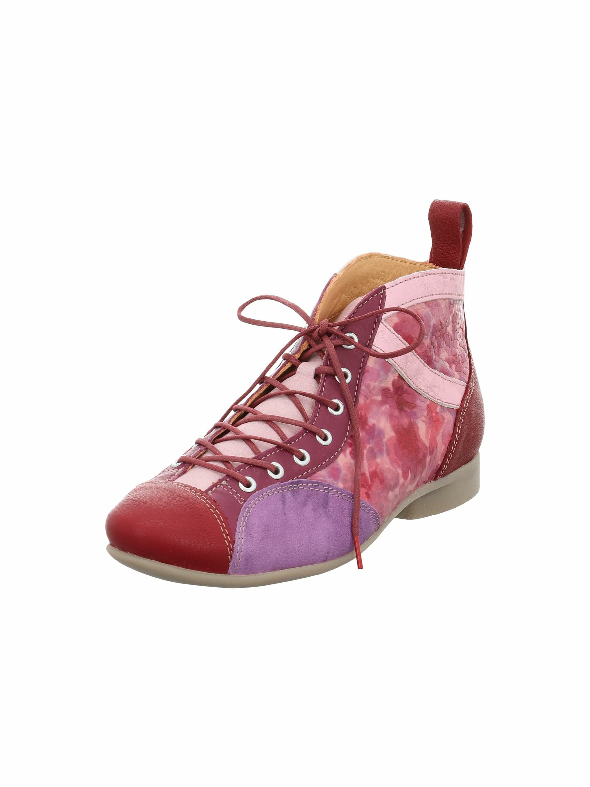 THINK! Schnürstiefelette in Rot: Vorderseite