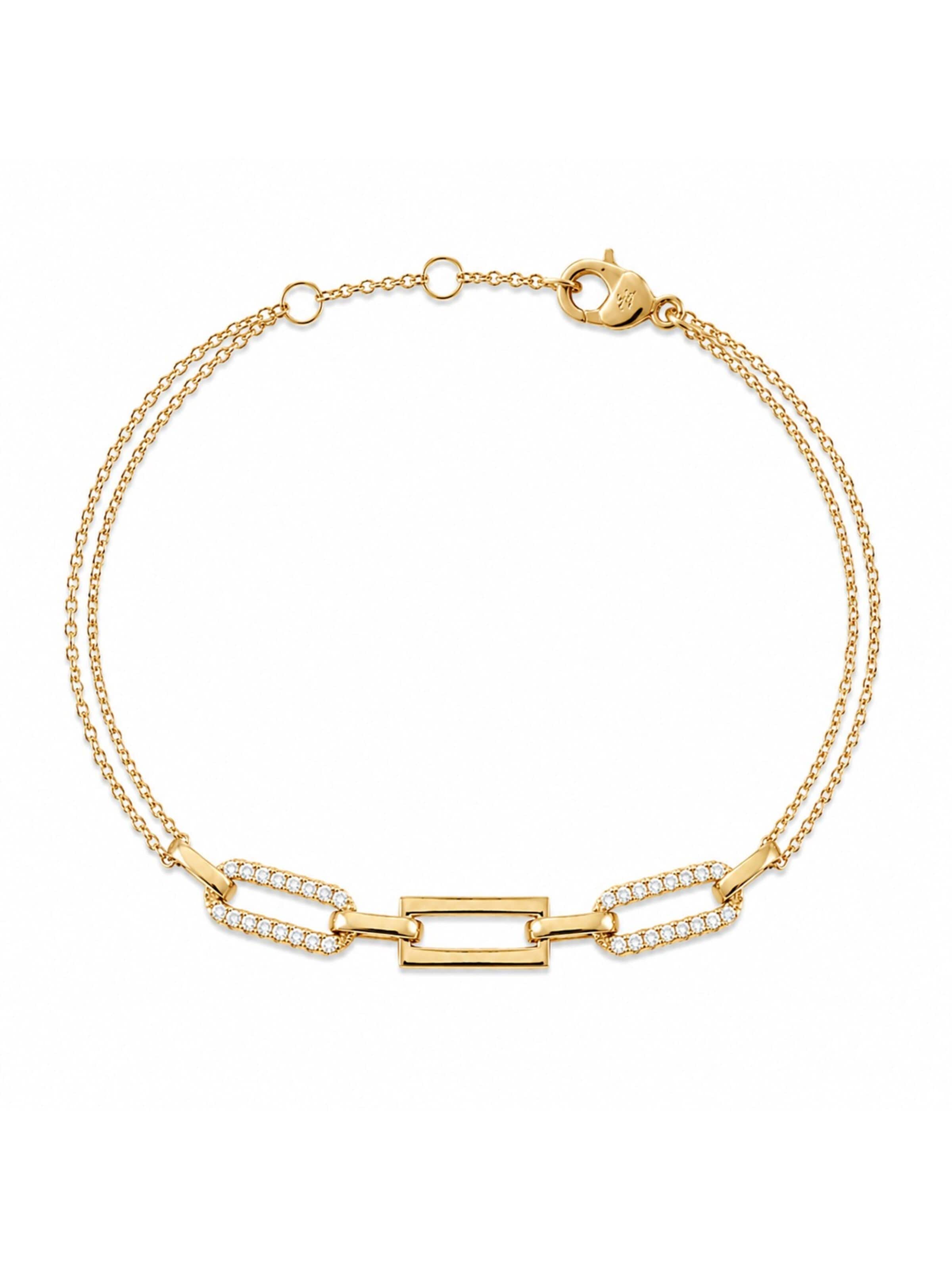 Bracelet 'Cristalline' CHIVAL en or : devant