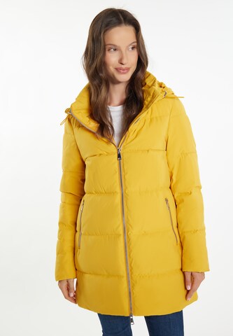 usha BLUE LABEL Winter Coat 'Fenia' in Yellow: front