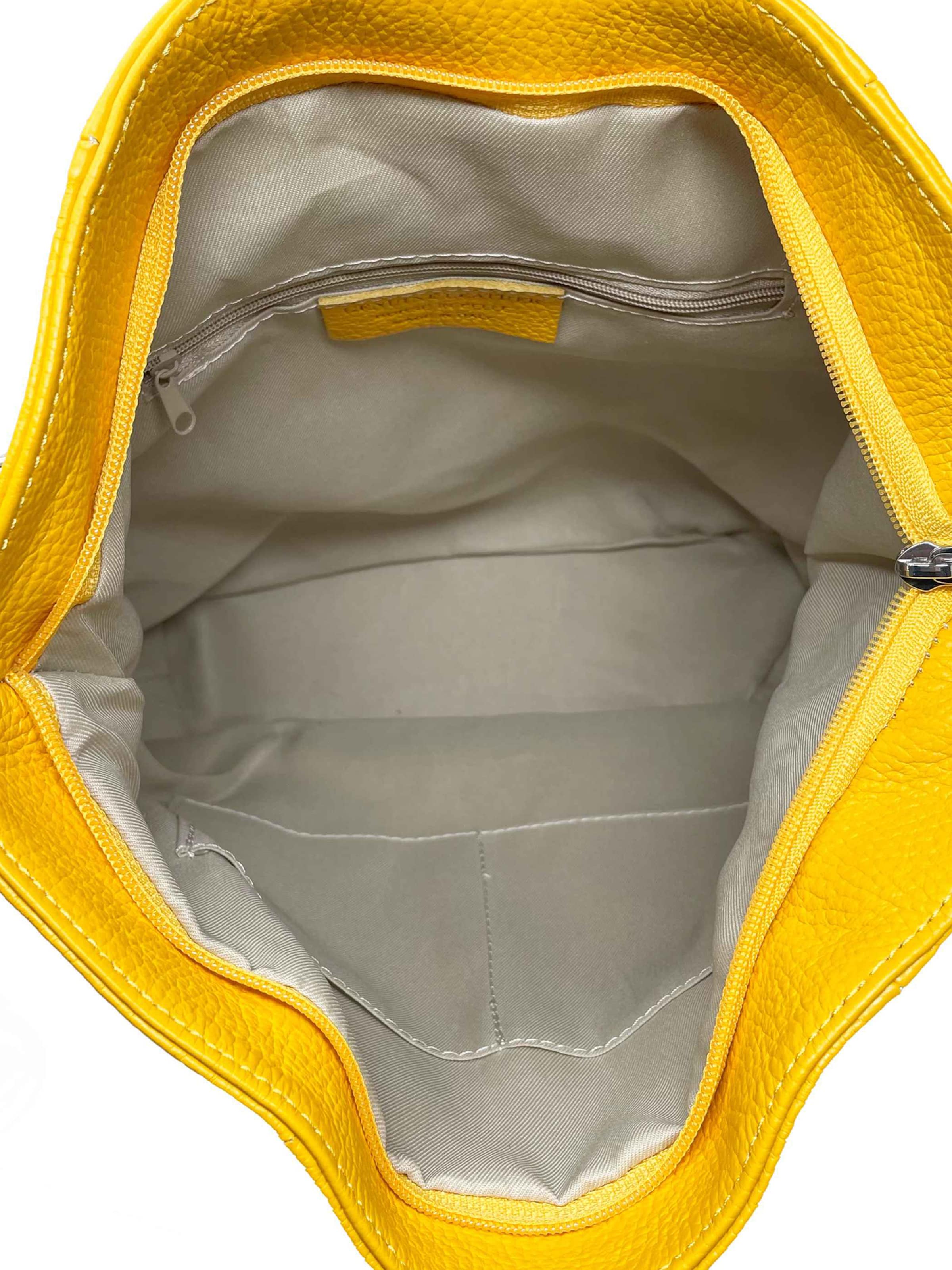 CHICCA BORSE Rugzak in Geel