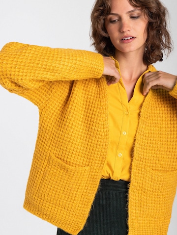 MORE & MORE Knit Cardigan 'Fancy' in Yellow
