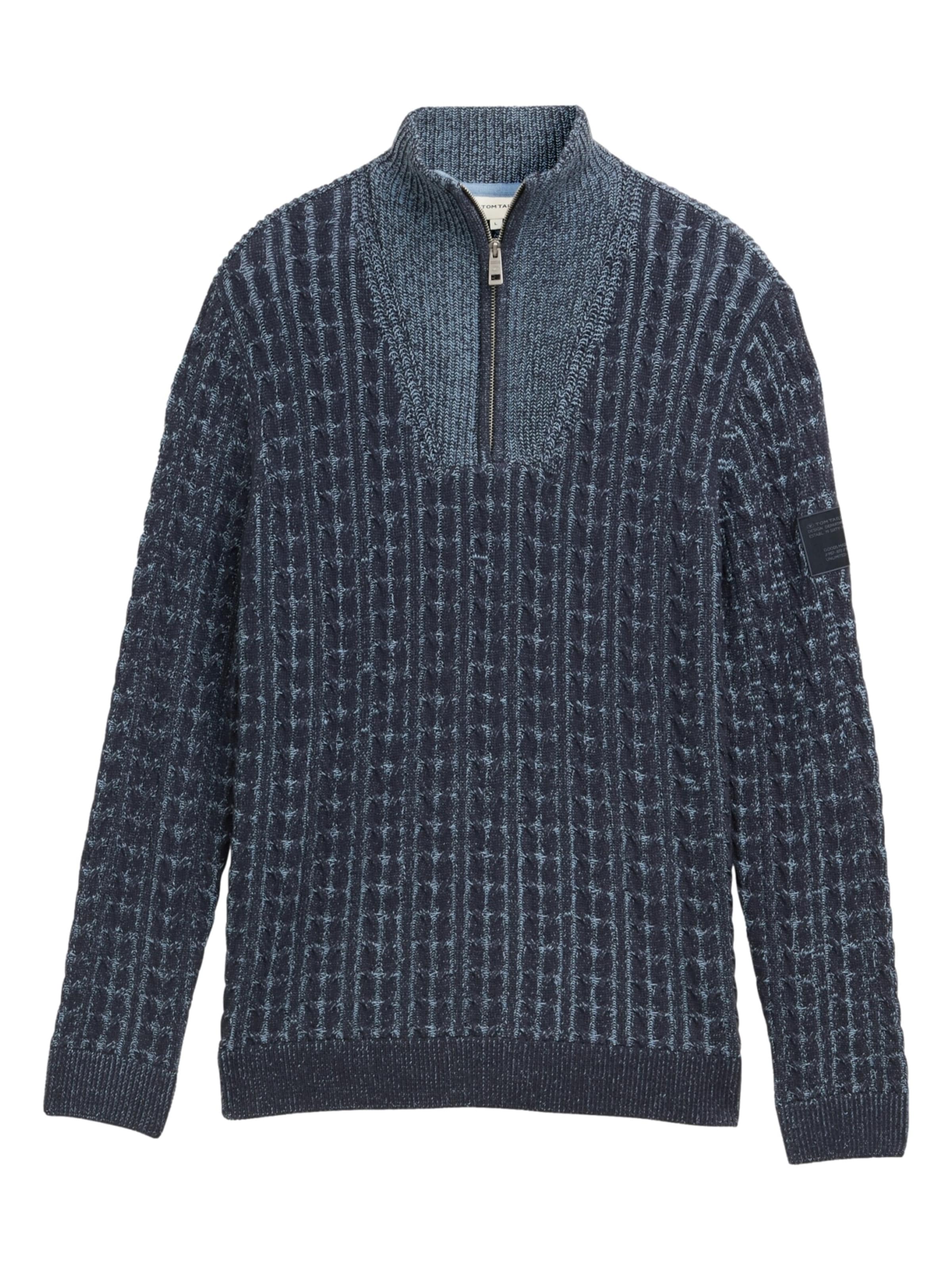 TOM TAILOR Sweater in Blue: front