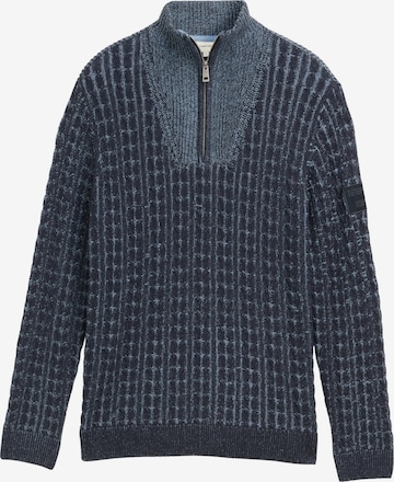 TOM TAILOR Sveter - Modrá: predná strana