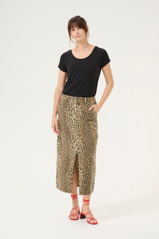 CULTURE Nederdel 'Aliena' i beige: forside