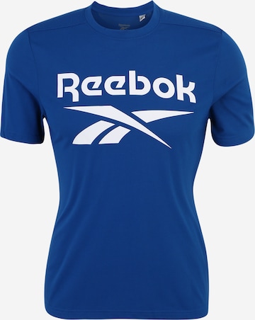 Reebok Funkční tričko – modrá: přední strana