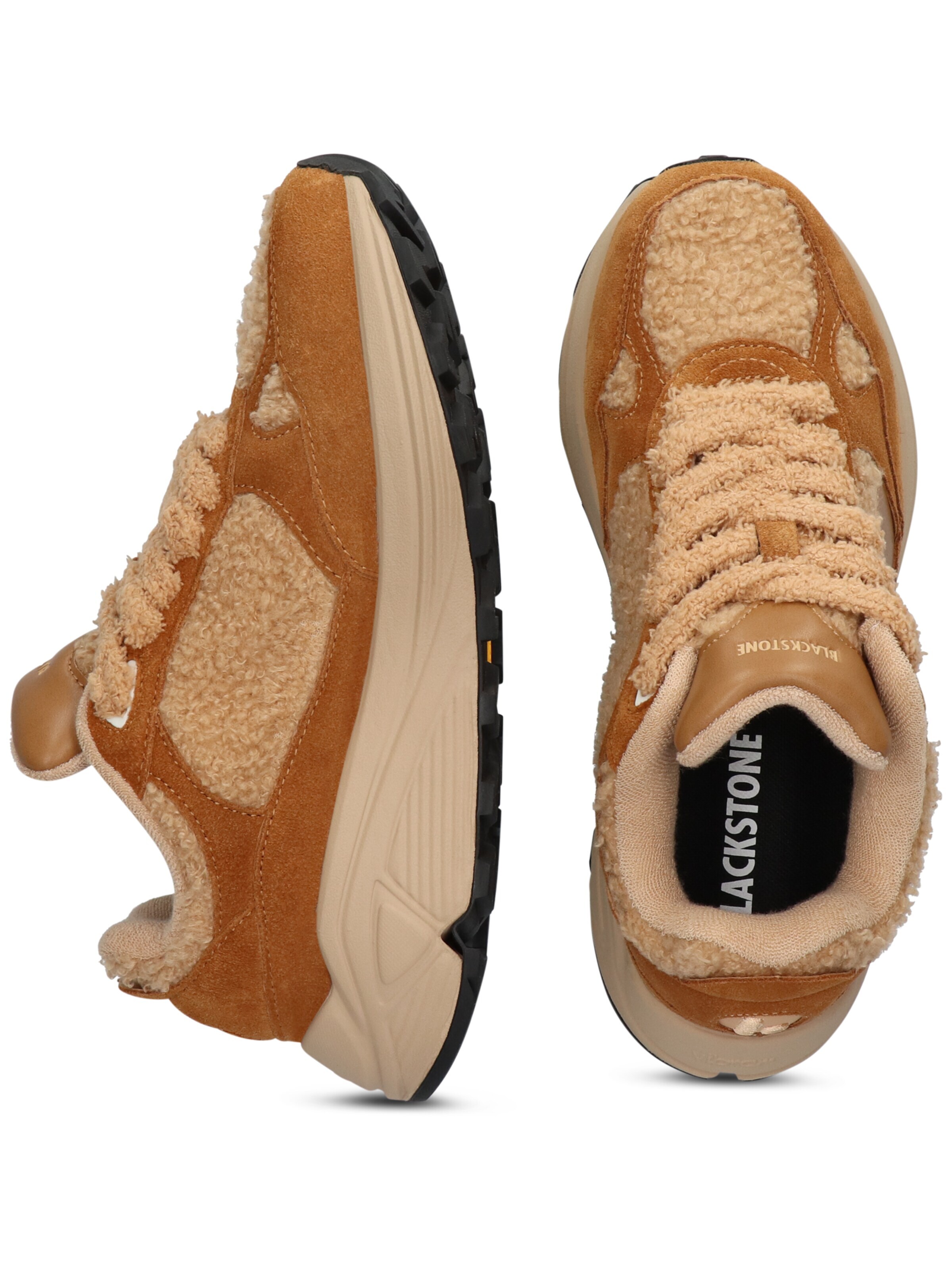 BLACKSTONE Platform trainers 'V-RILEY' in Brown