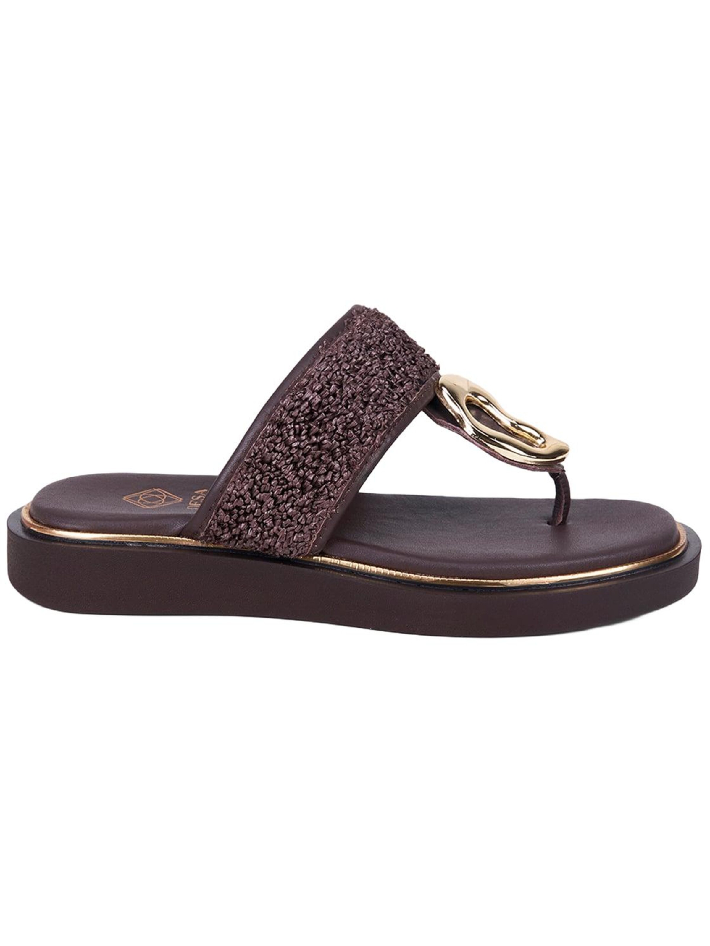 Desa T-bar sandals in Brown: front