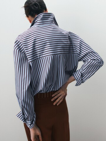 MANGO Blouse 'FONTANA' in Blue