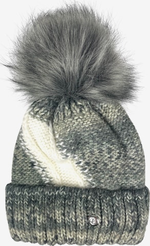 Kumixi Mütze 'Bommelmütze' in Grau: Vorderseite