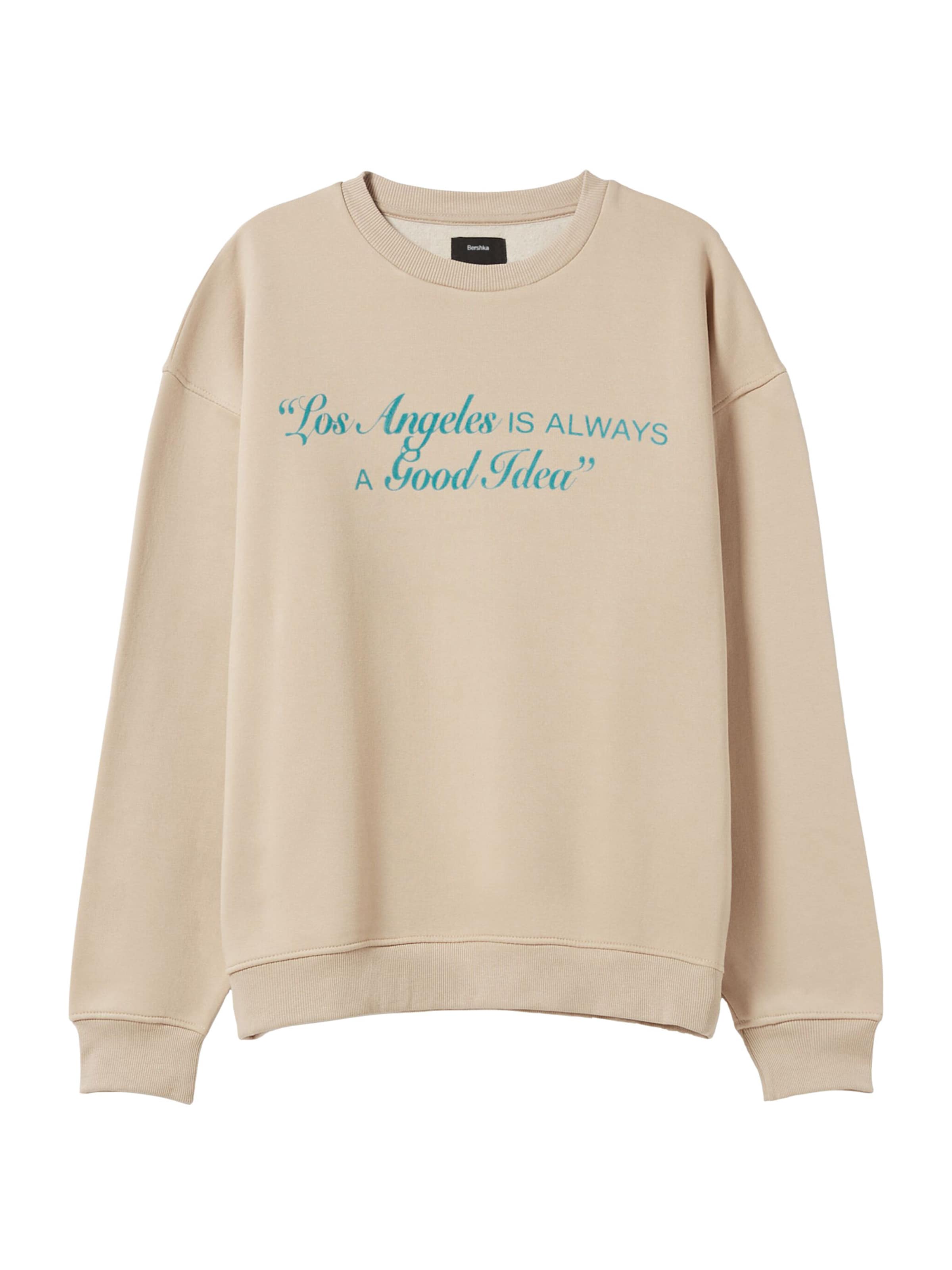 Bershka Sweatshirt in Beige: Vorderseite