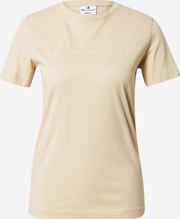 T-shirt Champion Authentic Athletic Apparel en beige : devant