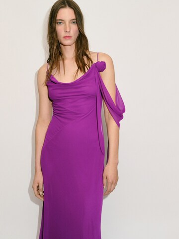 Rochie de seară 'Lotus' de la MANGO pe mov