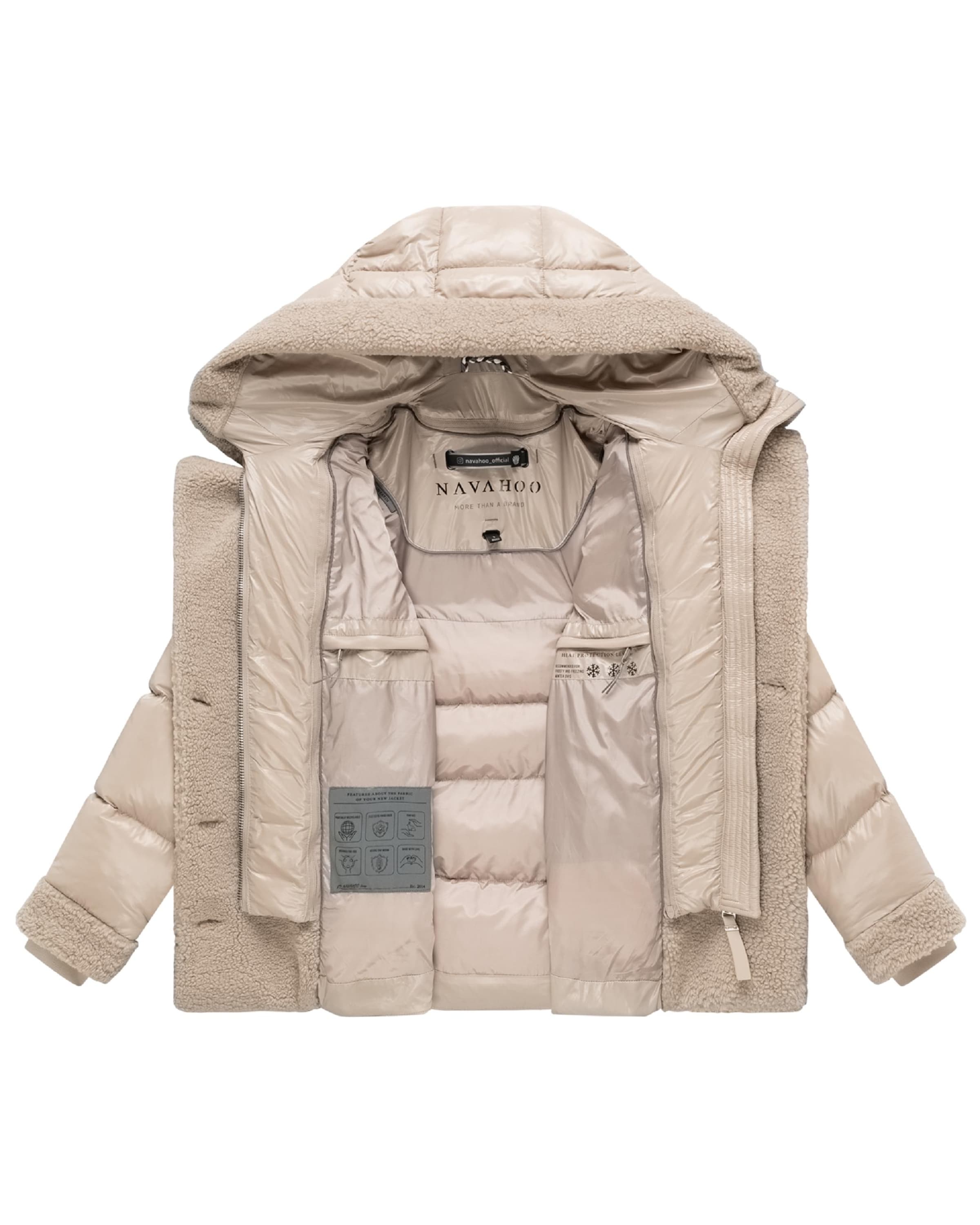 Giacca invernale 'Kuschelhäschen 14' di NAVAHOO in beige